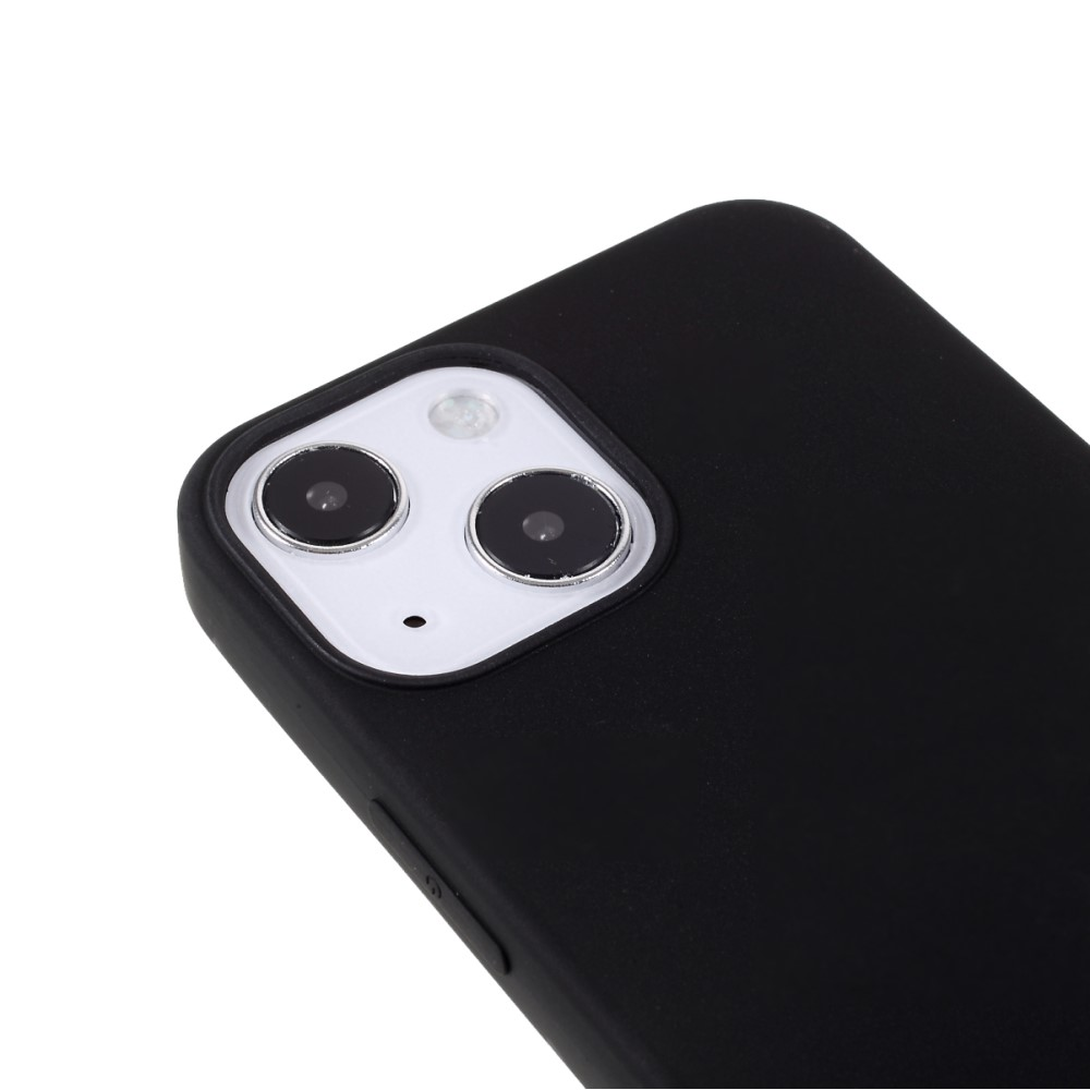 Primo piano del retro di un iPhone nero con due fotocamere e flash.