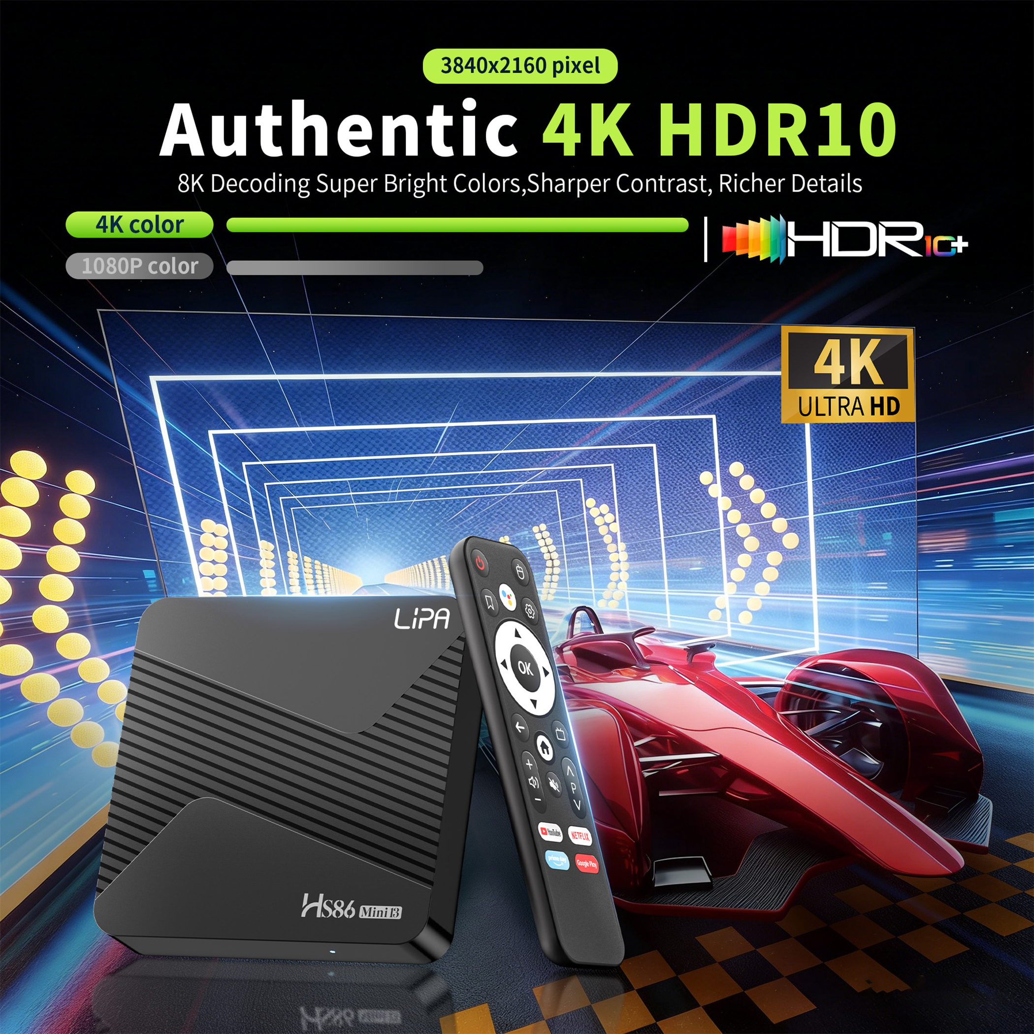 LIPA HS96 Mini Tv box 32 Mediaspeler | MediaMarkt