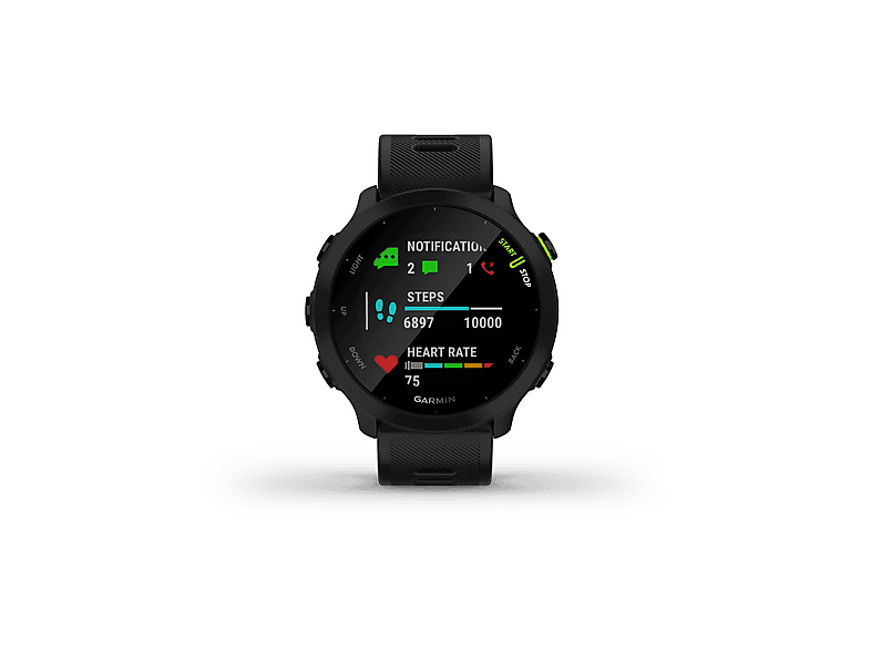 Reloj deportivo | GARMIN FORERUNNER 55 BLACK, Negro, 20 mm, 1,04