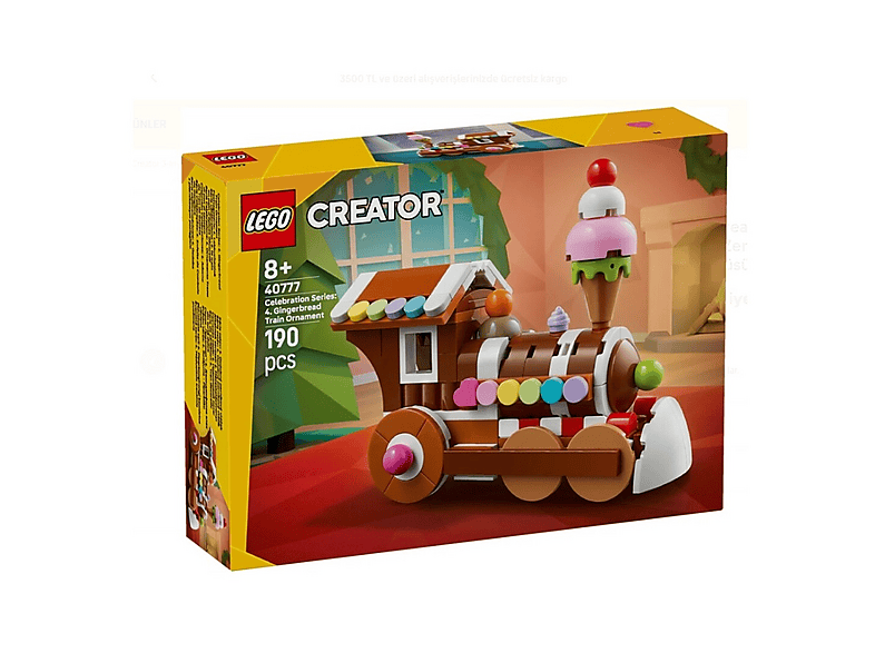 LEGO Creator Kutlama Serisi: Zencefilli Kurabiye Tren Süsü 40777