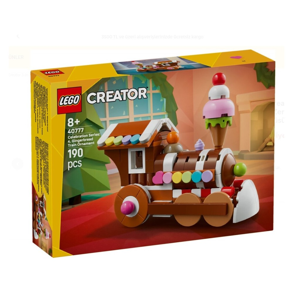 LEGO Creator Kutlama Serisi: Zencefilli Kurabiye Tren Süsü 40777