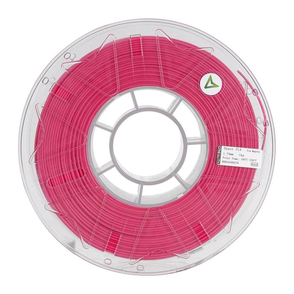 Bobina di filamento per stampa 3D rosa, 1,75 mm, 1 kg, marca Hyper PLA.