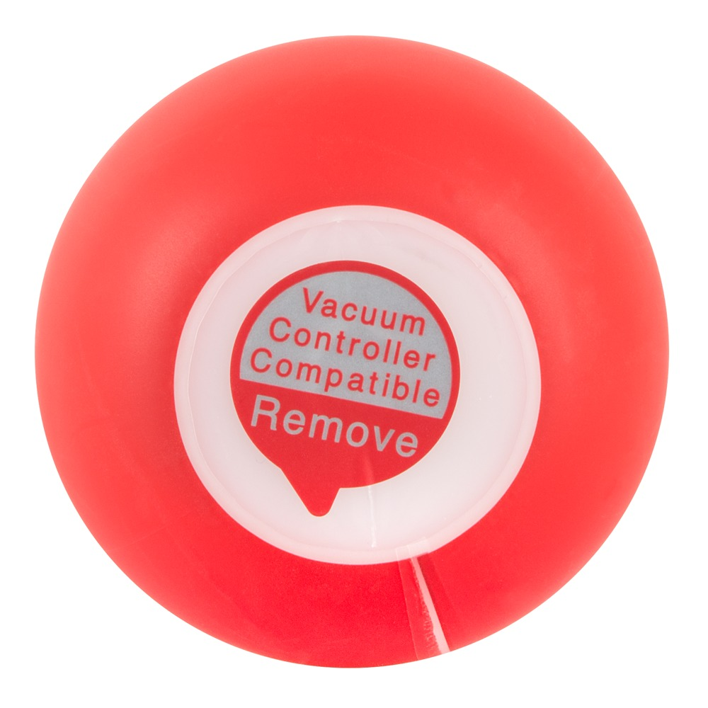 Czerwona piłka z naklejką: Kompatybilna ze sterownikiem próżniowym. Usunąć.