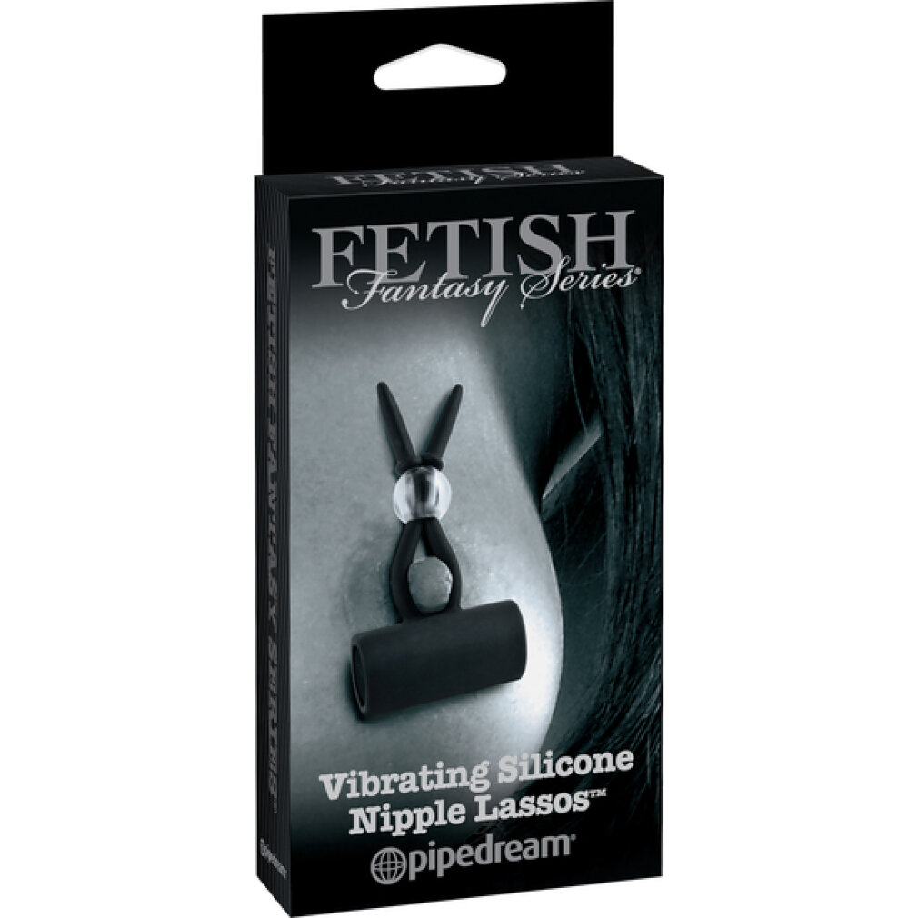 Verpackung für Vibrating Silicone Nipple Lassos von Pipedream.