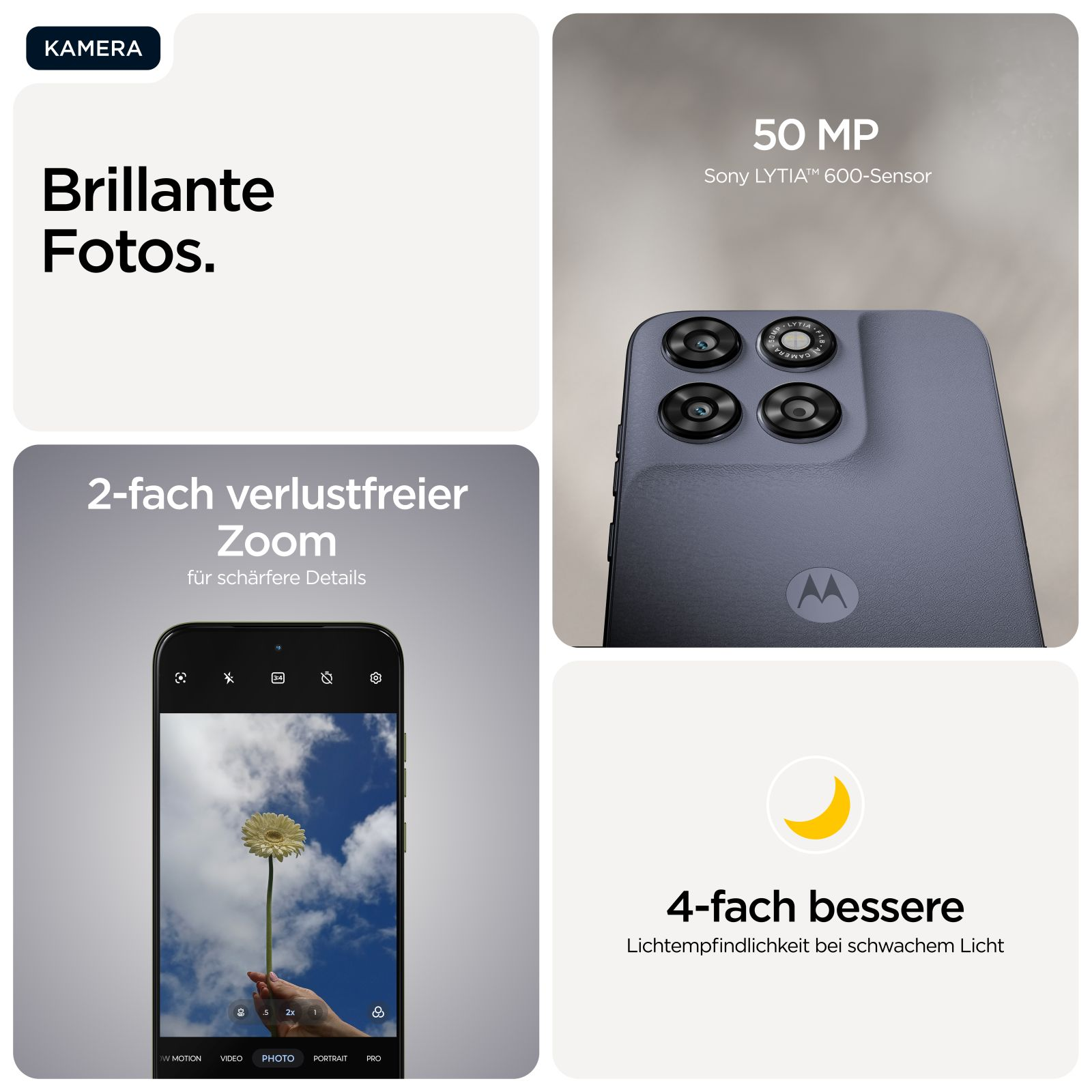 Smartfon Motorola: aparat 50 MP, zoom 2x, tryb nocny i wspaniałe zdjęcia.