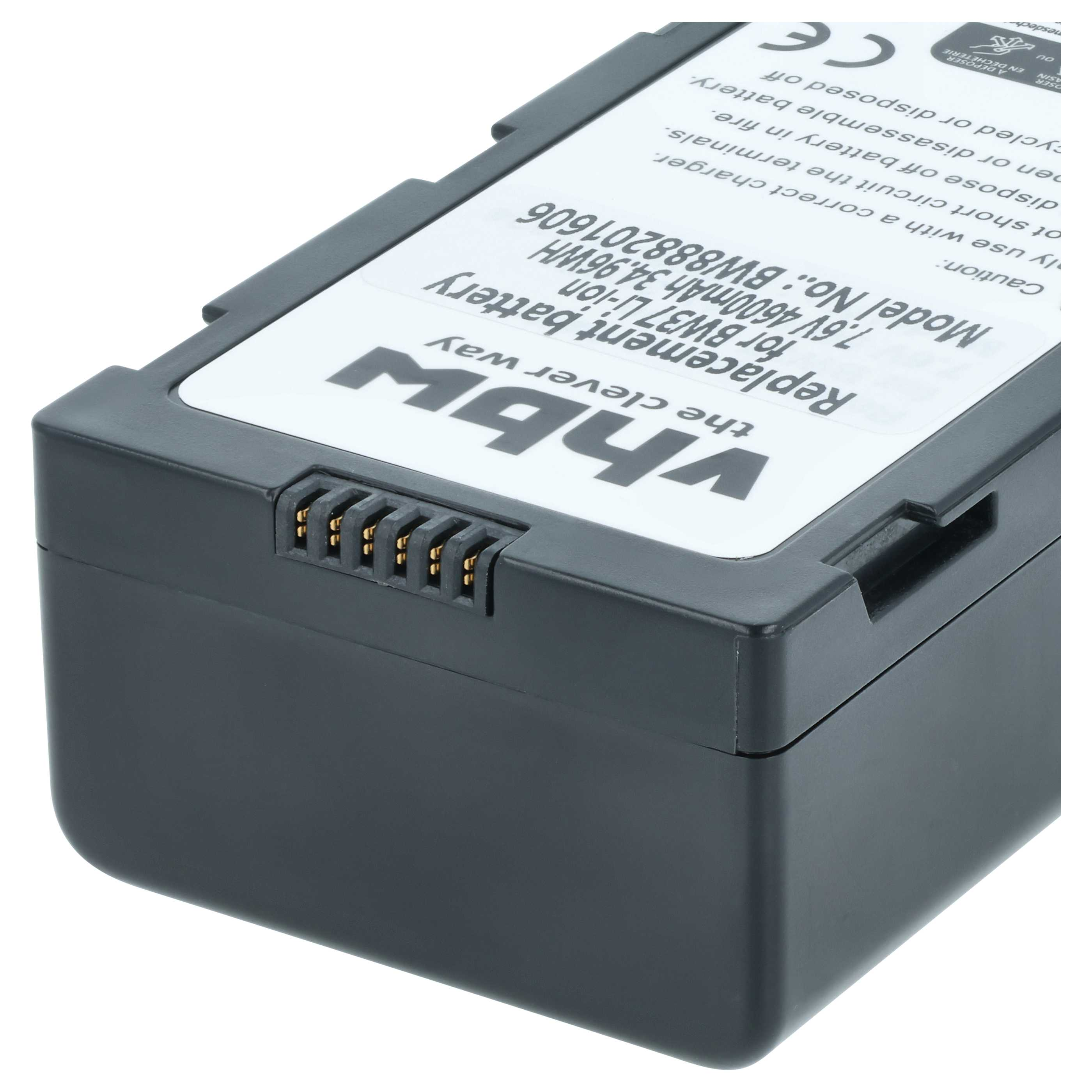 Grauer Akku mit Beschriftung, Modell BW37 Li-ion, 7.6V 4600mAh.