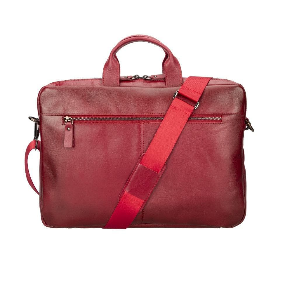 BLOOMINBAG Bloom Urban Shield  Crimson Deri 16 inç Laptop Çantası Kırmızı
