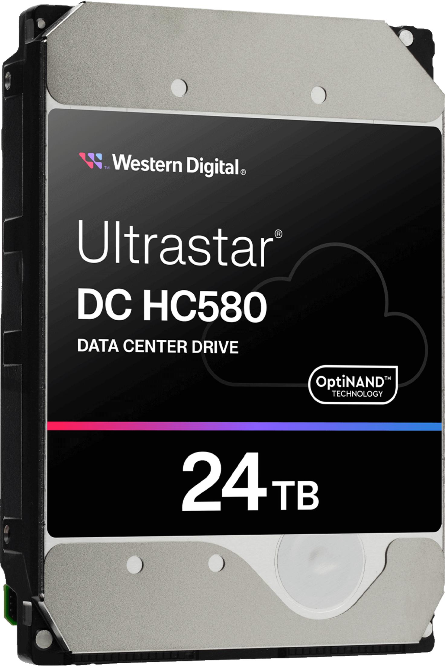 Dysk Western Digital Ultrastar DC HC580 24TB dla centrów danych z technologią OptiNAND.