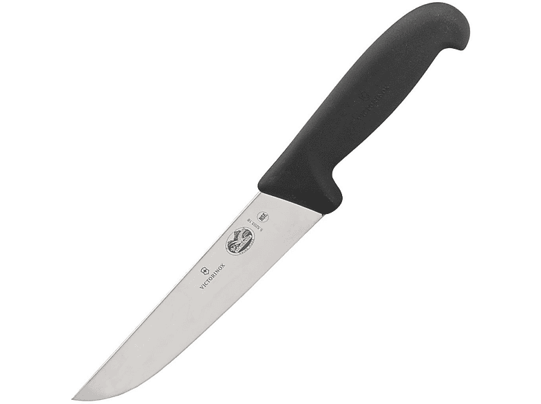 VICTORINOX Fibrox 18 cm Kasap 5.5203.18 Kelle Bıçağı Siyah