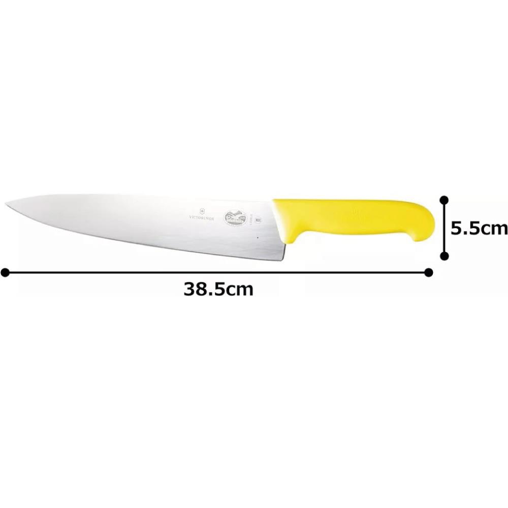 Sarı saplı gümüş bıçak, 38,5 cm uzunluk, 5,5 cm genişlik.