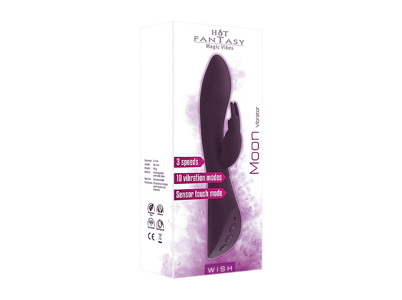 KEINEMARKE WISH Moon Vibrator purplish red Klassische Vibratoren | SATURN