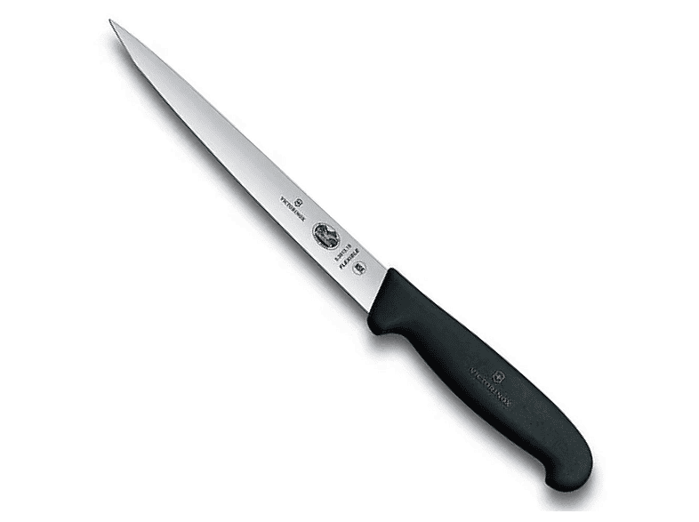 VICTORINOX 5.3813.18 Fibrox 18 cm Süper Esnek Fileto Bıçağı Siyah