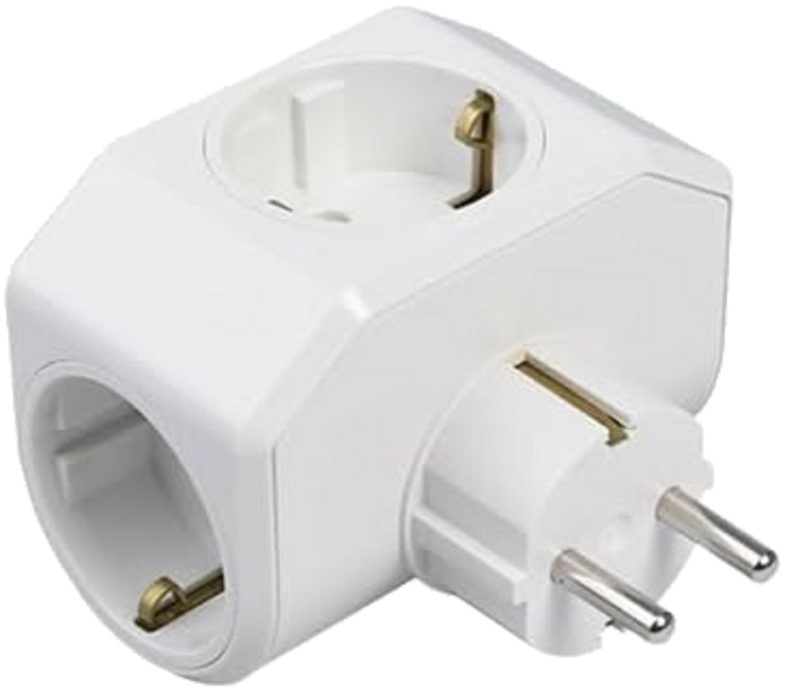 VIKO Yonca Plus 1 cm Üçlü Topraklı Priz Beyaz