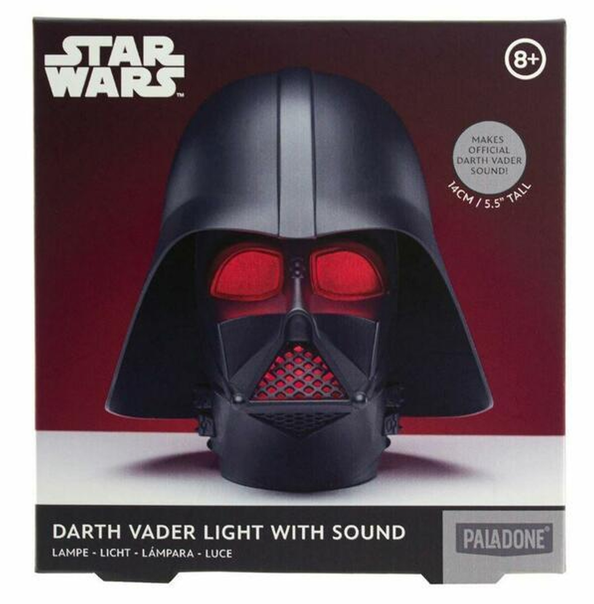 Lampa Star Wars Darth Vader z dźwiękiem, 14cm.