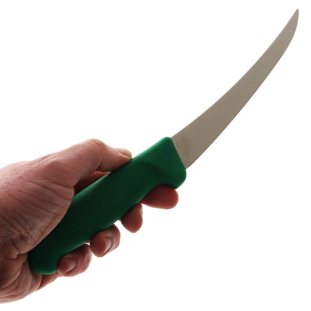VICTORINOX 5.6604.15 Kavisli Dar Ağız 15 cm Sıyırma Bıçağı Yeşil