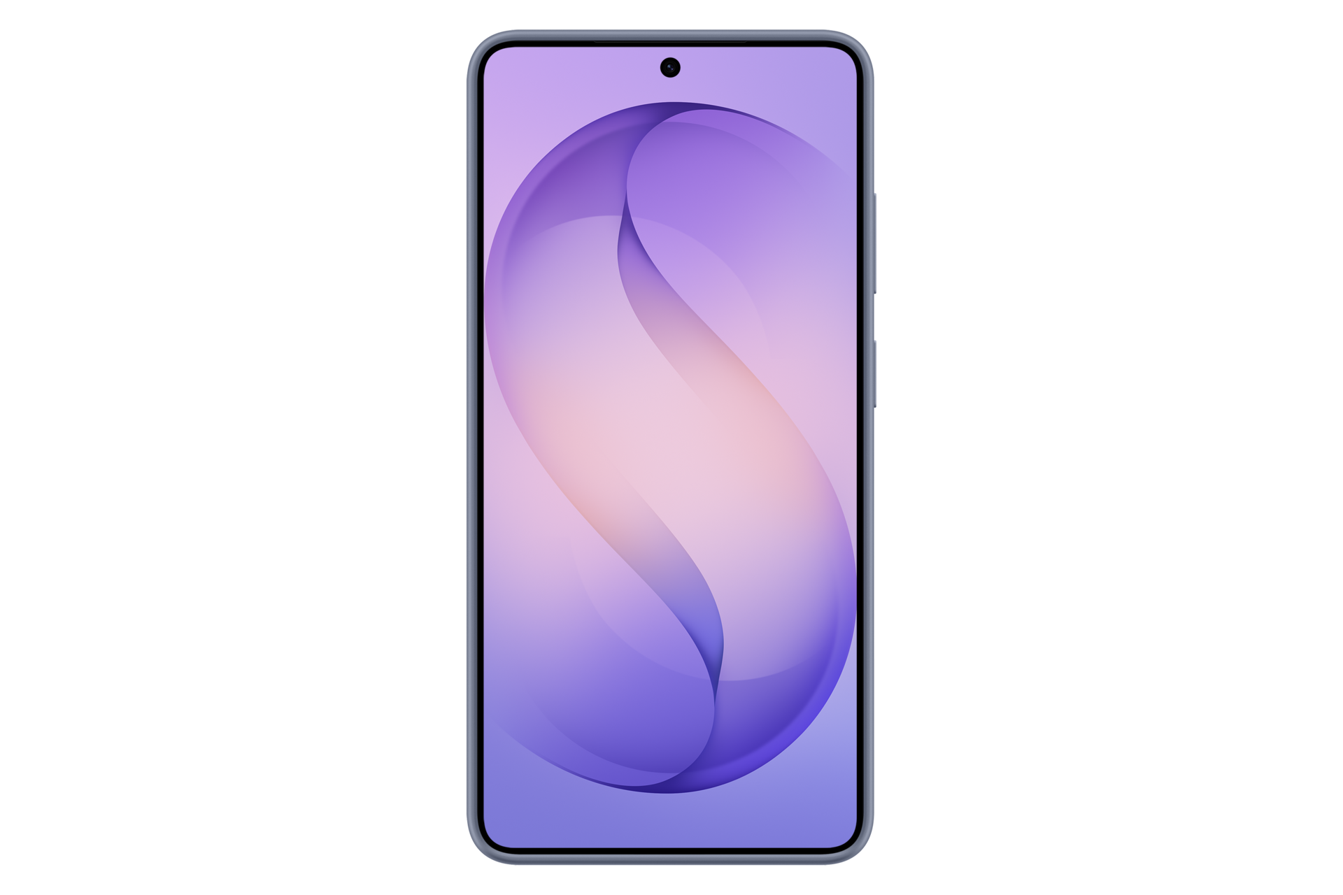 Uno smartphone con uno sfondo viola e rosa.