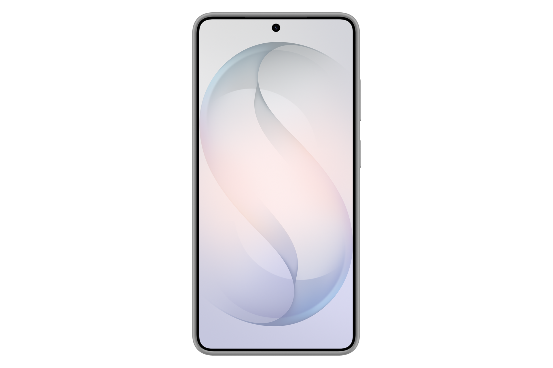 Un smartphone con un fondo abstracto y suave en la pantalla.