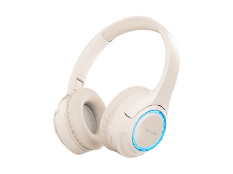 WESDAR K-216H Işıklı Bluetooth Kulak Üstü Kulaklık Bej