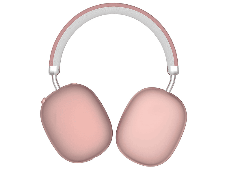WESDAR K-283H Katlanabilir Taşıma Çantalı Bluetooth Kulak Üstü Kulaklık Pembe