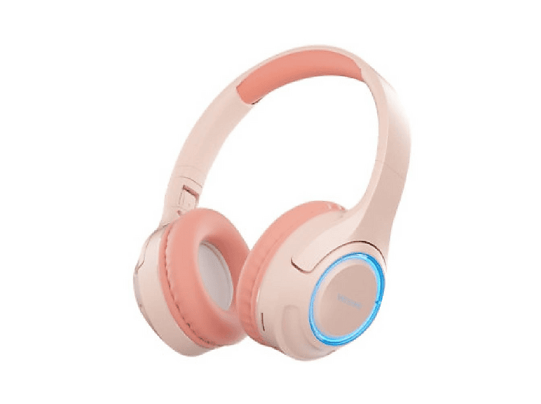 WESDAR K-216H Işıklı Bluetooth Kulak Üstü Kulaklık Pembe