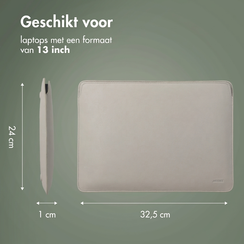 Graue Laptoptasche, 24x32,5x1 cm, für 13-Zoll-Laptops.