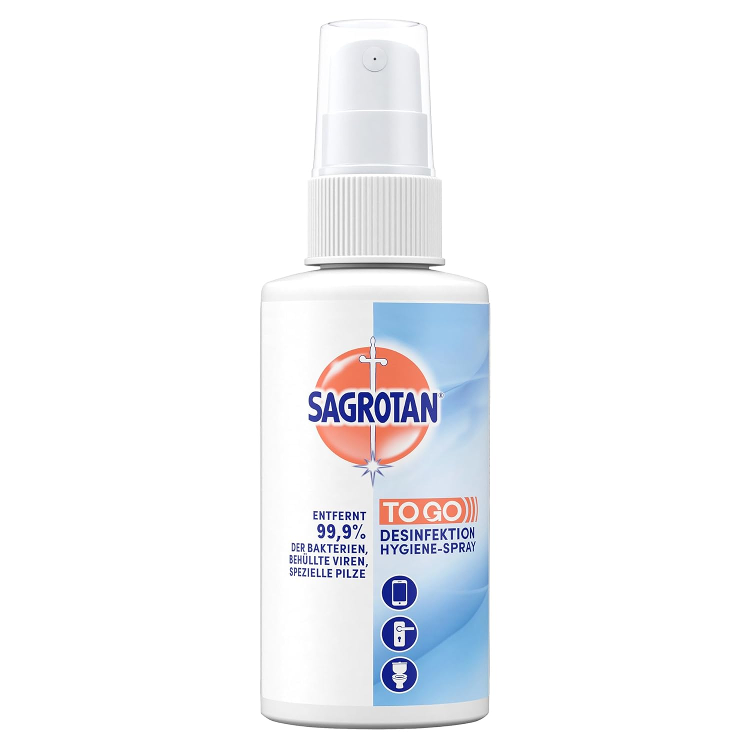 Sagrotan Desinfektionsspray TO GO, entfernt 99,9% Bakterien, Viren & Pilze.