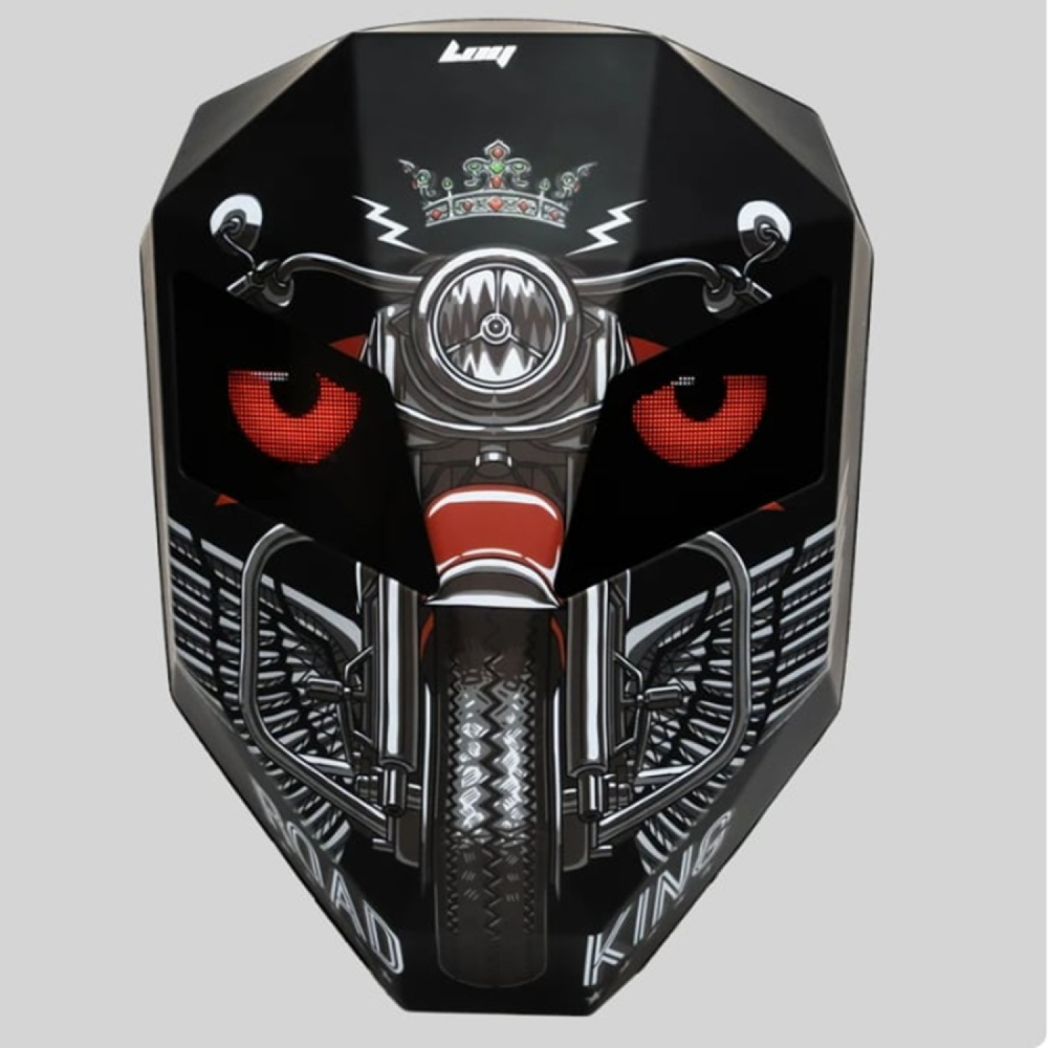 MISSIDEA Road King LED Işıklı Büyük Boy Motorcu Sırt Çantası Siyah