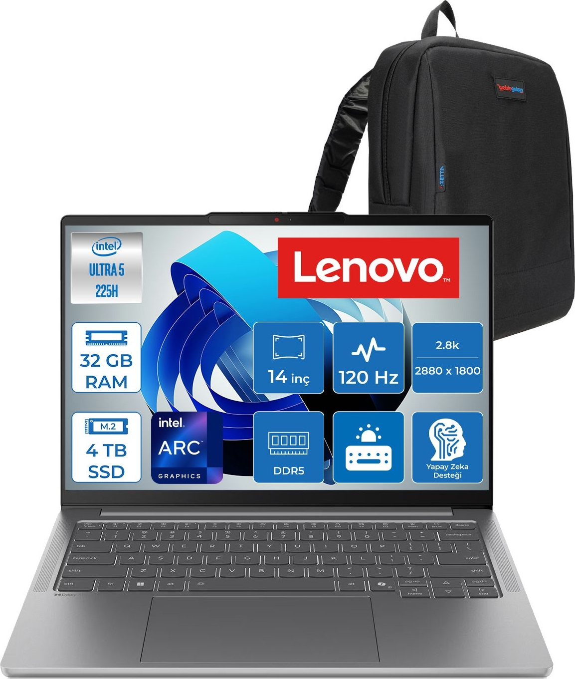 LENOVO IdeaPad Pro 5 2.8K OLED 1100nits 120Hz 83JK002BTRF12 Intel