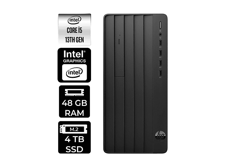 HP Pro Tower 290 G9 B70VKATPN312 PER4 Bellek Intel Core i5 13500 48 GB RAM 4 TB SSD FreeDOS Masaüstü Bilgisayar