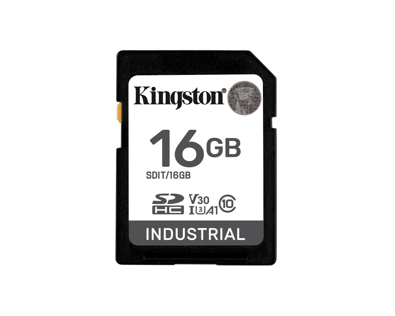 Kingston 16GB SDXC SDIT/16GB Industriële kaart.