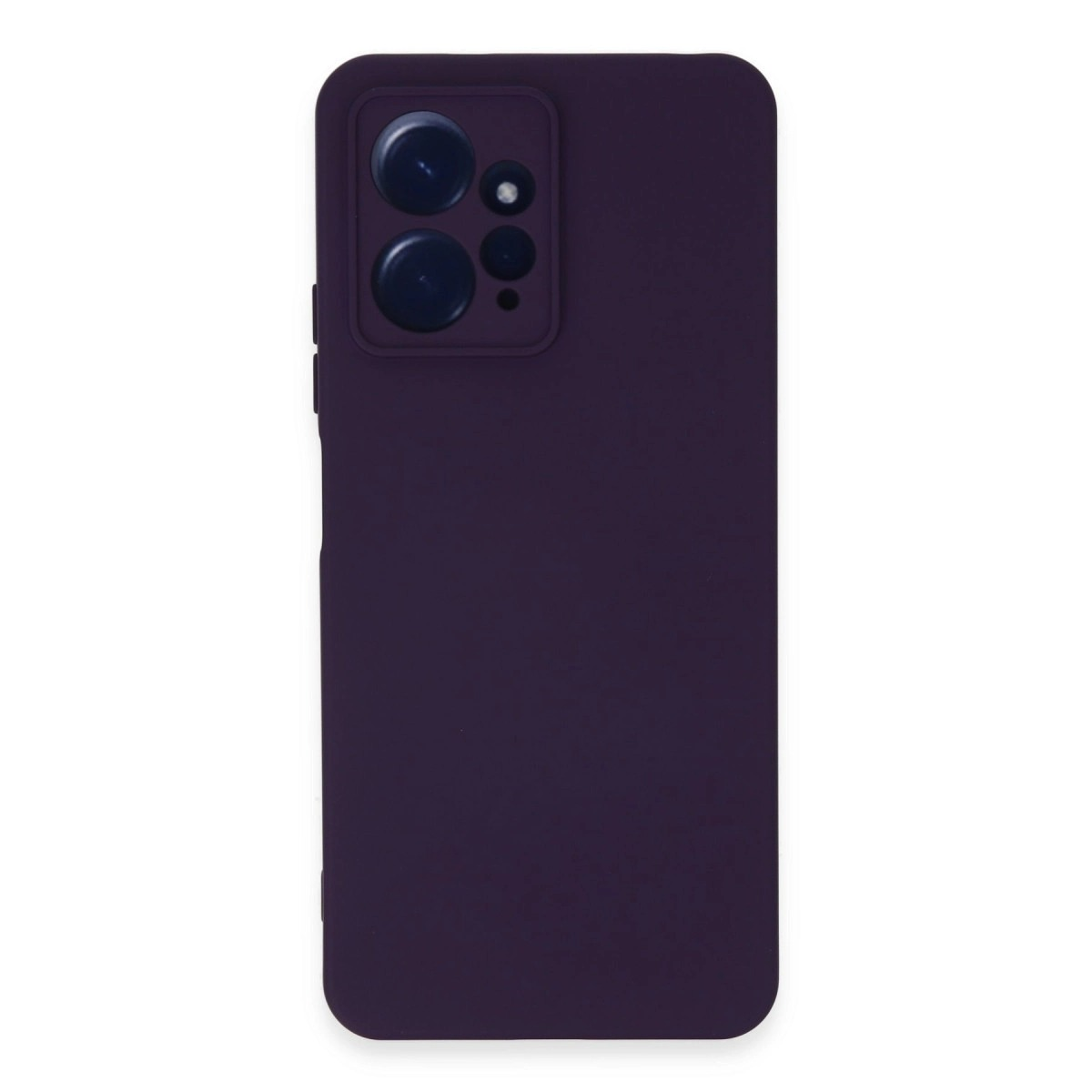 EVIMDEYOKYOK Xiaomi Redmi Note 12 4G Uyumlu Nano İçi Kadife Silikon Telefon Kılıfı Mor