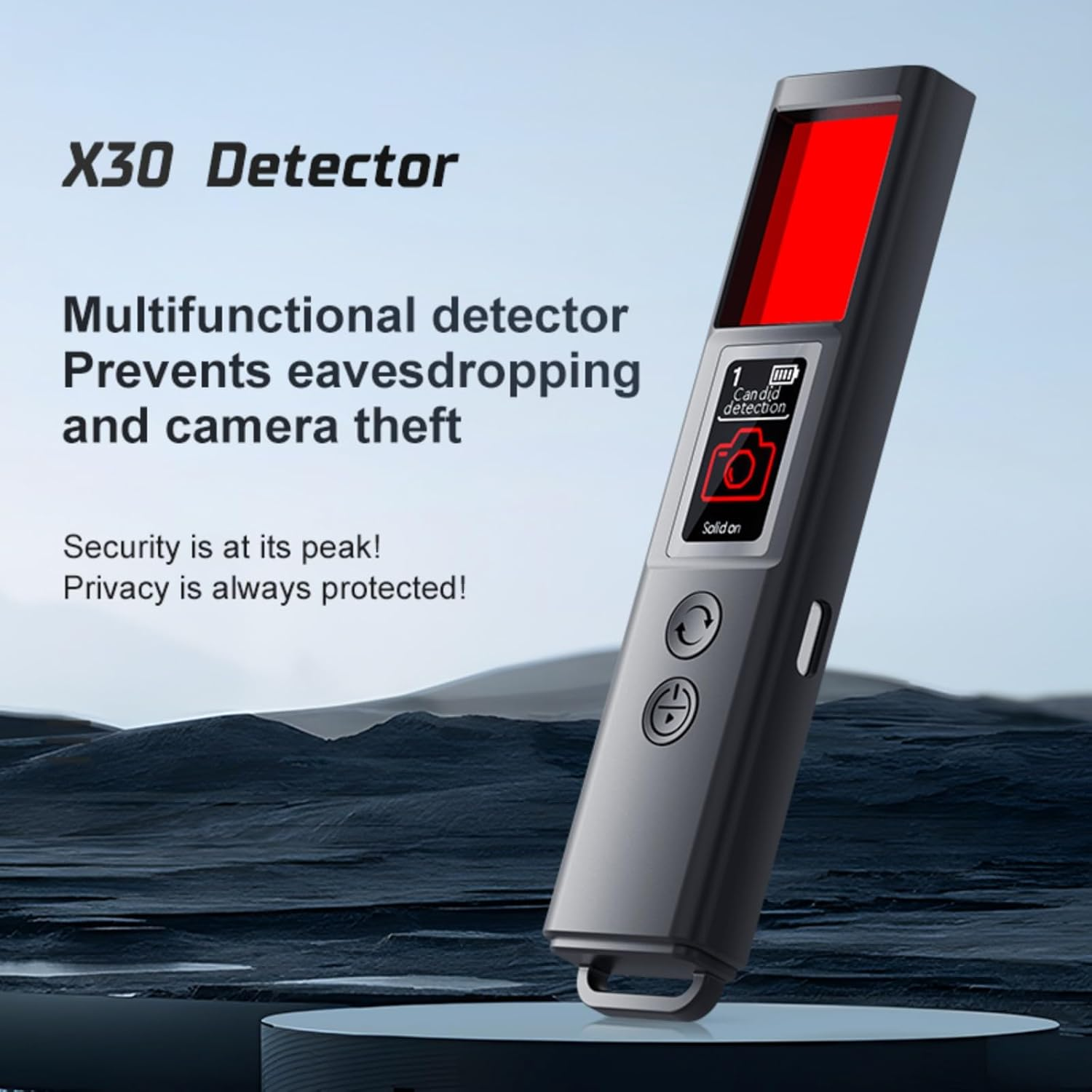 X30 Detektor: Multifunktionales Gerät zur Verhinderung von Abhören & Kamera-Diebstahl. Sicherheit & Privatsphäre.