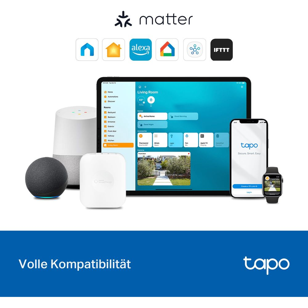 Dispositivos de hogar inteligente: altavoces, tablet, smartphone, smartwatch, hubs.