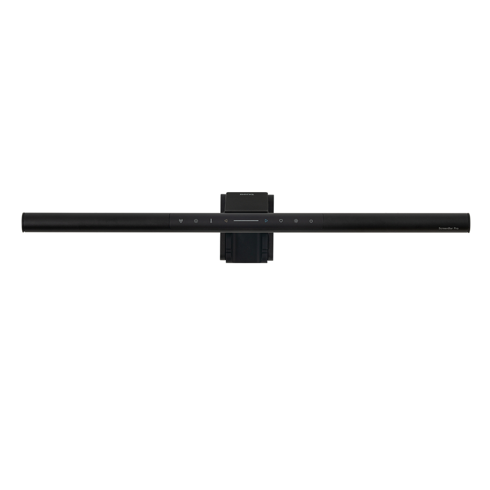 Black screen light bar with controls and 