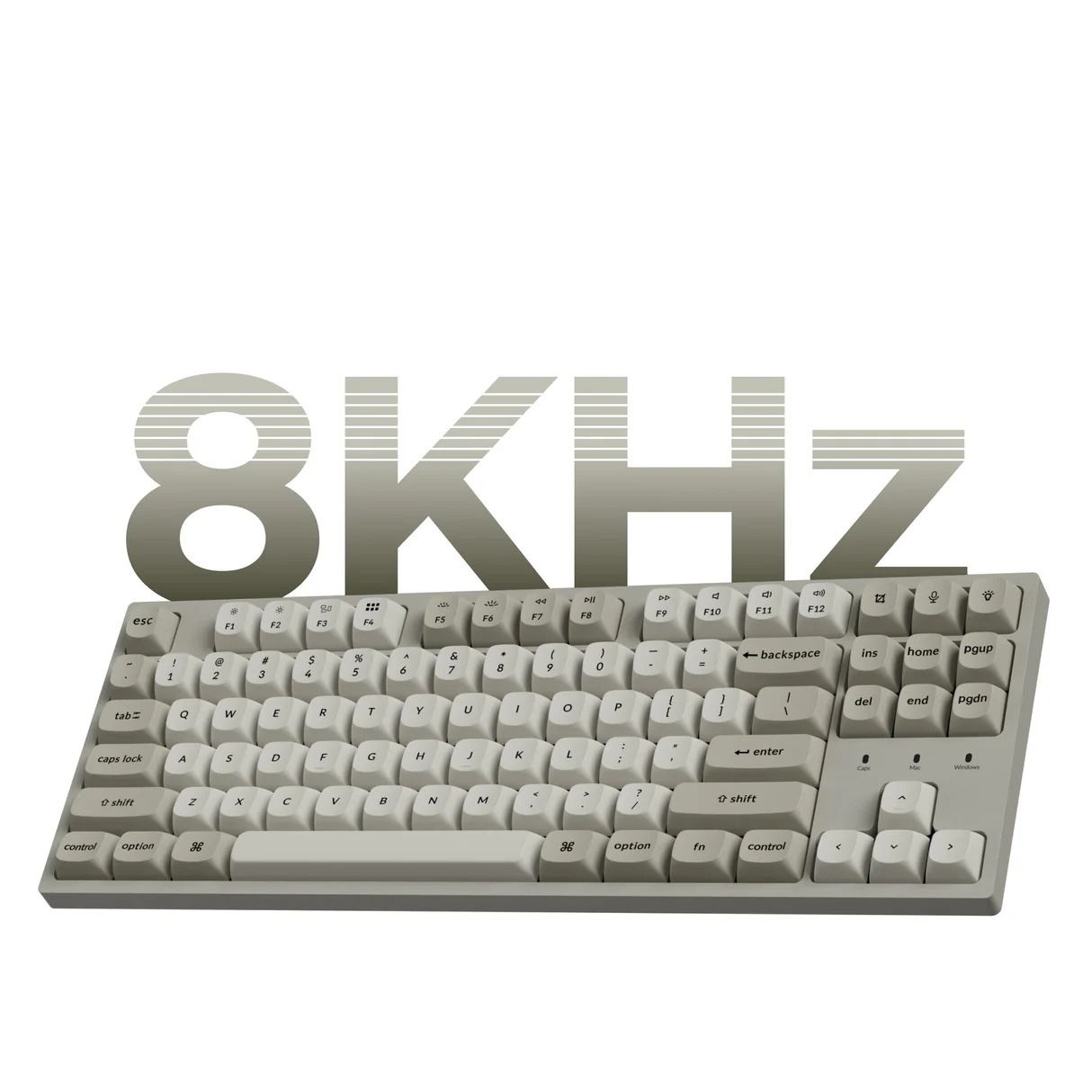 Szara klawiatura z napisem 8KHz.