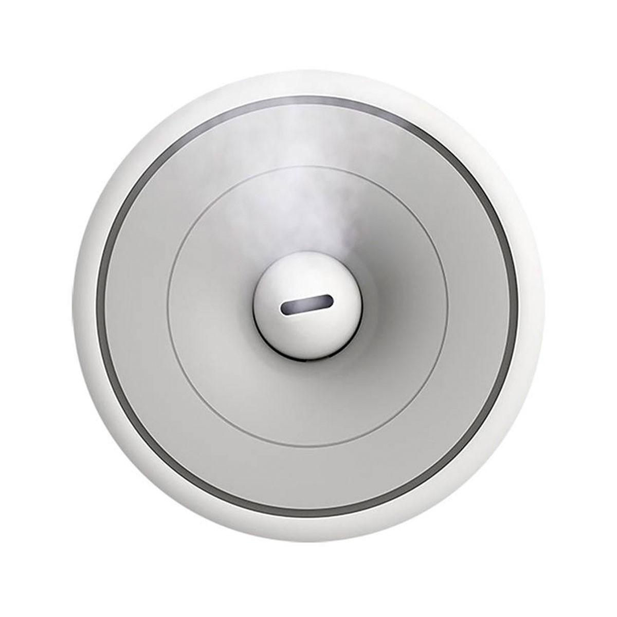 Biała górna część dyfuzora z mgiełką i szczeliną pośrodku.