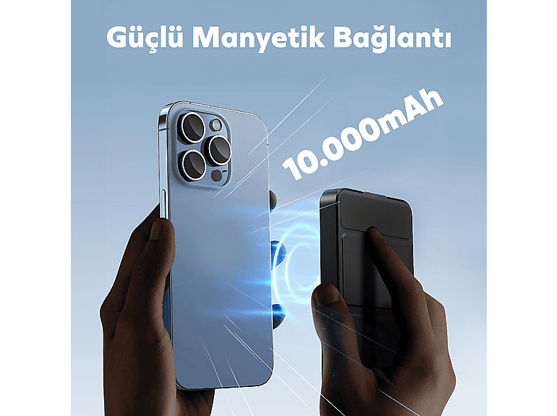 WOYAX By Deji Magsafe Standlı Hızlı Taşınabilir Batarya iPhone 12