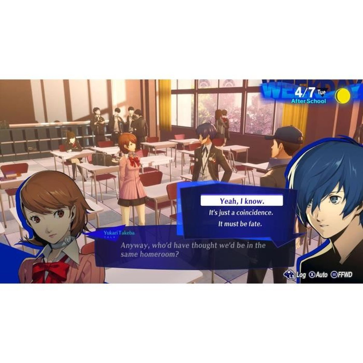 Personaggi anime in un'aula. Uno dice: "Sì, lo so."