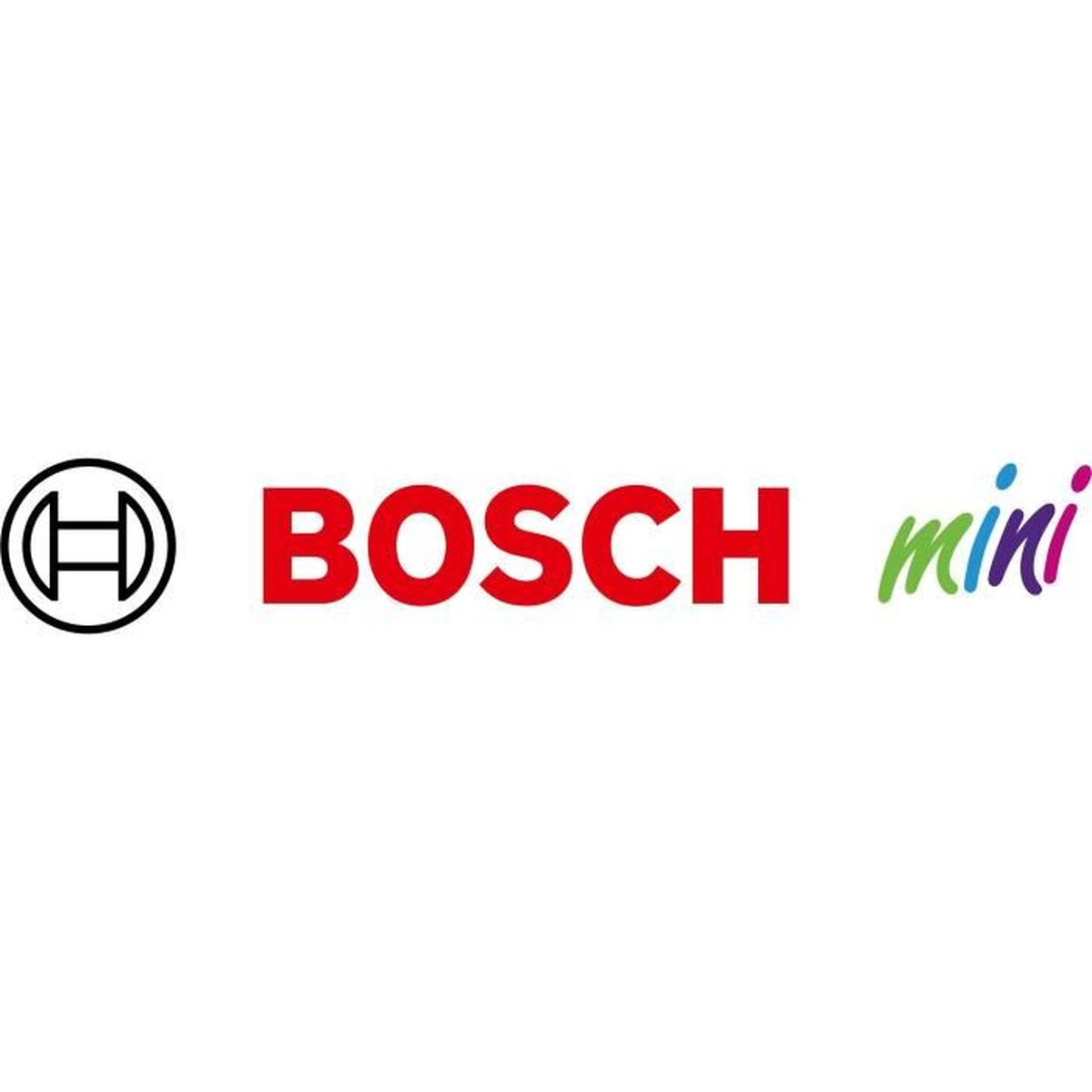 Logo Bosch con la parola 'mini' in lettere colorate.