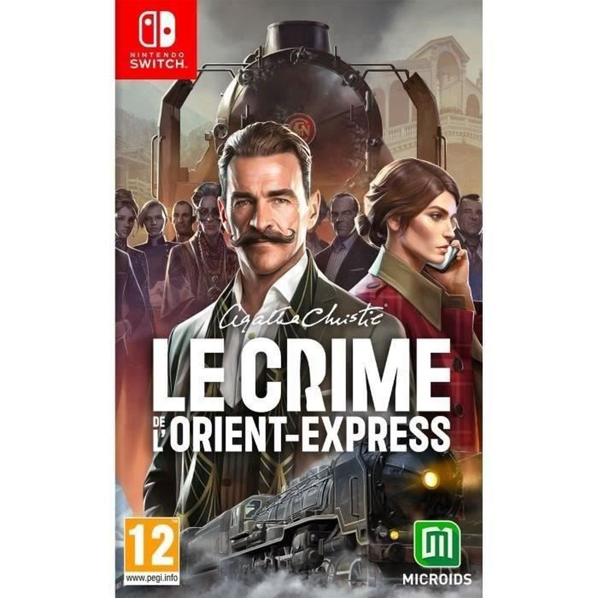 Copertina di Le Crime de l'Orient-Express di Agatha Christie per Nintendo Switch.