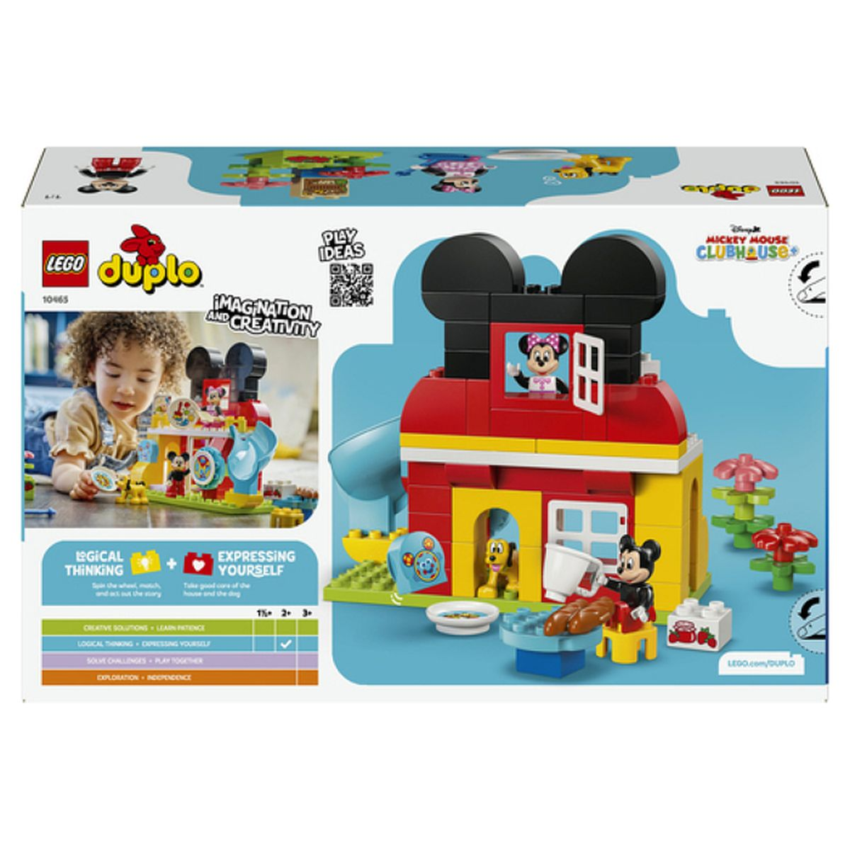 Zestaw Lego Duplo Klub Myszki Miki z postaciami i akcesoriami.