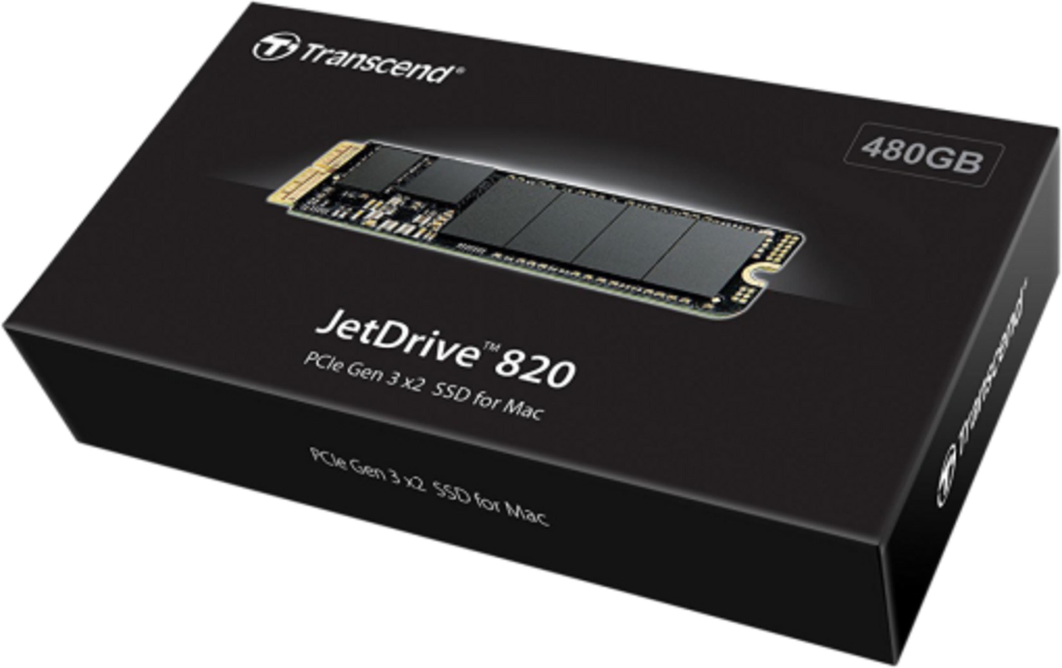 Scatola nera con SSD Transcend JetDrive 820 per Mac, 480GB