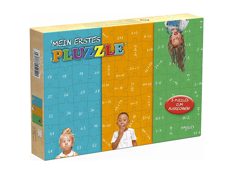 U&I ENTERTAINMENT PLUZZLE® Mein erstes Mathe-Puzzle 3x56 Teile Puzzles ...