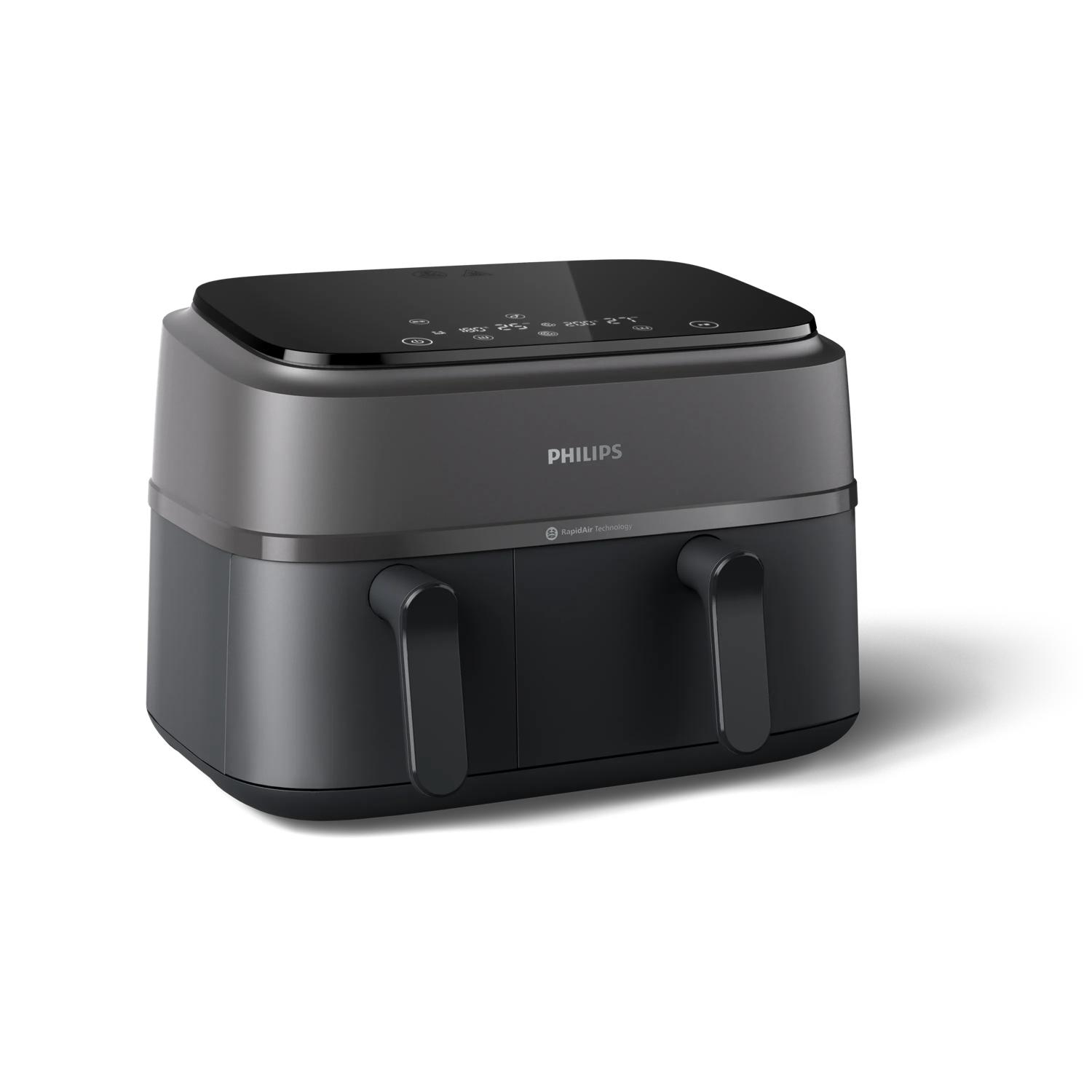PHILIPS NA350/00 3000 Serisi Çift Hazneli Airfryer Siyah