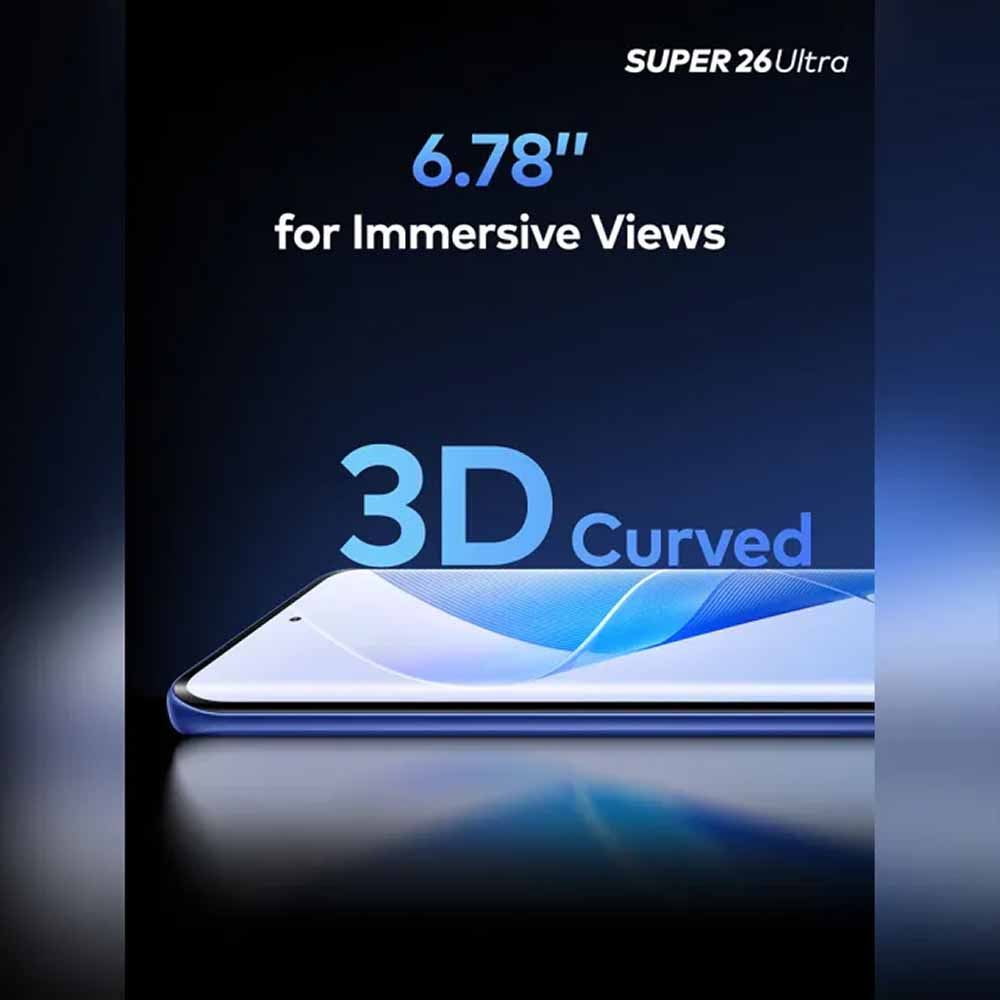 Super 26 Ultra Handy mit 6,78" 3D Curved Display für immersive Ansichten.