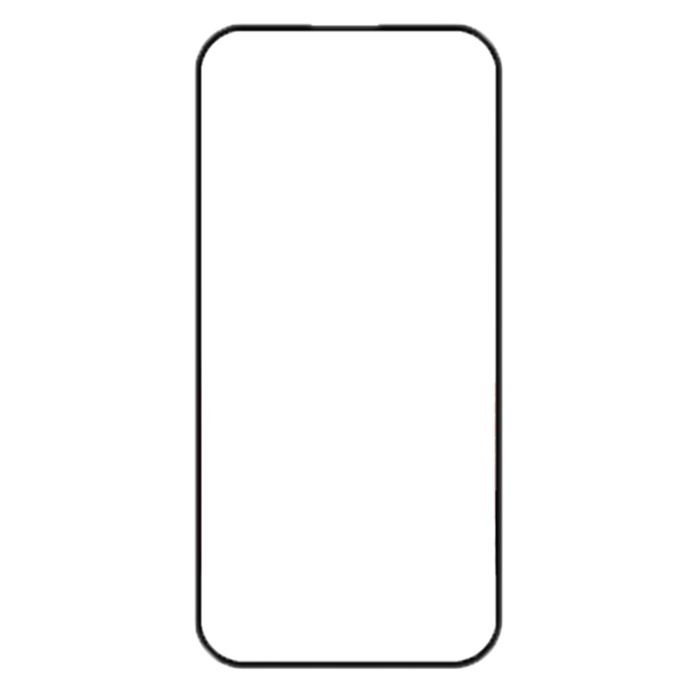 Un écran de smartphone blanc et vierge aux coins arrondis.