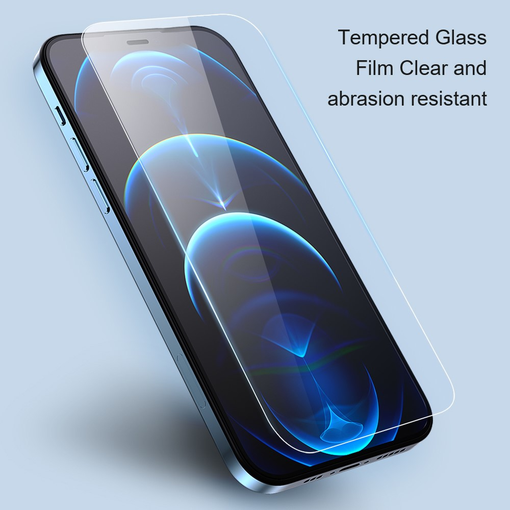 Un protecteur d'écran en verre trempé sur un smartphone.