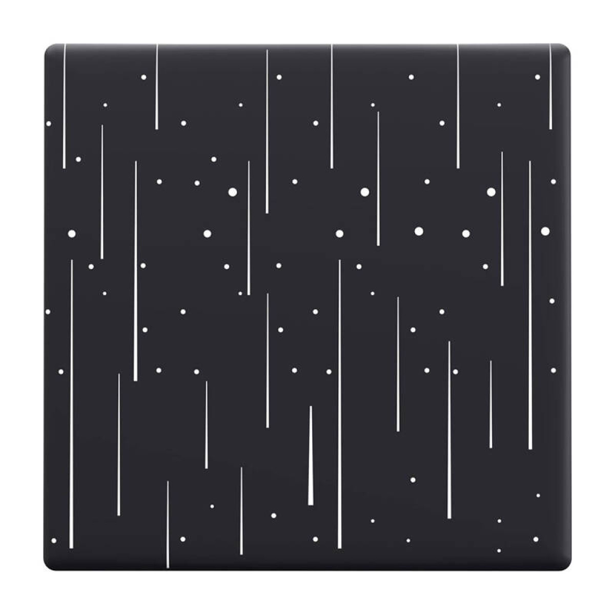 Ciemnoszara powierzchnia z losowo rozmieszczonymi białymi liniami i kropkami.