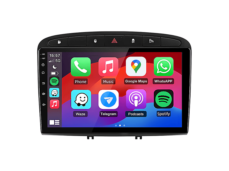 HEXINEX Für Peugeot 308 SW 408 (2012-2020) Autoradio 64 GB, DAB, FM ...