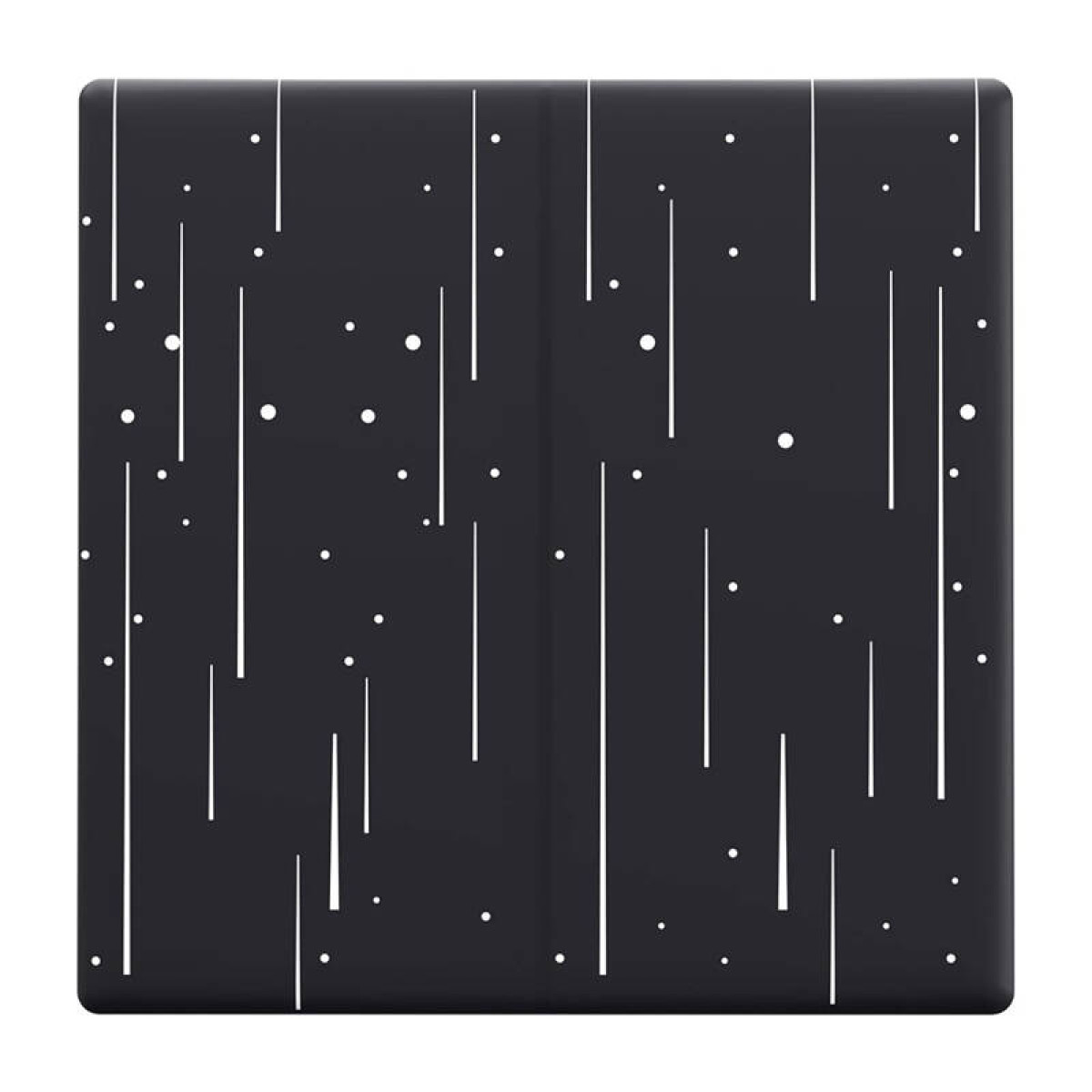 Ciemne tło ze wzorem cienkich białych pionowych linii i kropek.